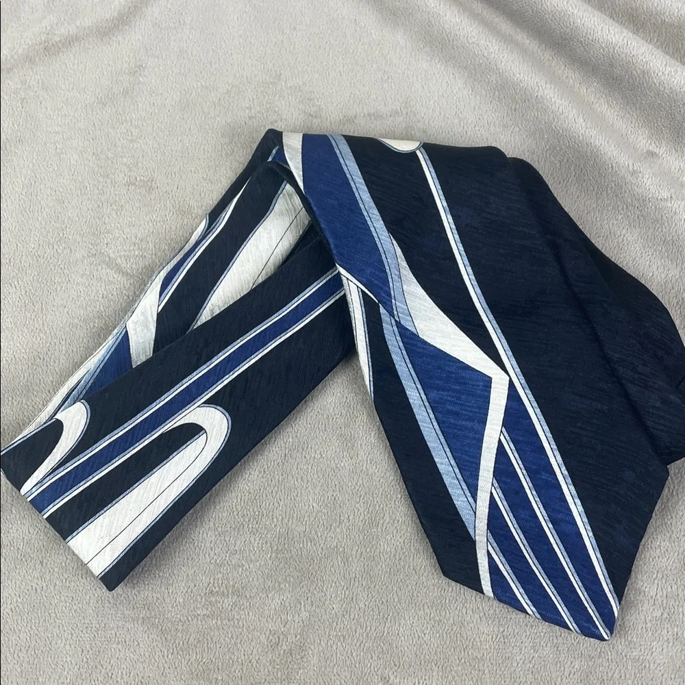 Vintage Mark Mathieu Collection Midcentury Modern Silk Tie Extra Long